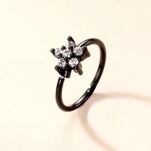 Flower nose ring hoop